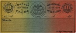 10 Centavos Non émis COLOMBIE  1890 PS.--- pr.SUP