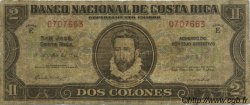 2 Colones COSTA RICA  1942 P.201b B