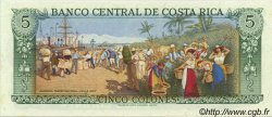 5 Colones COSTA RICA  1989 P.236d pr.NEUF