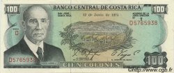 100 Colones COSTA RICA  1974 P.240a