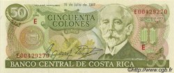 50 Colones COSTA RICA  1987 P.253 NEUF
