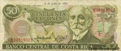 50 Colones COSTA RICA  1993 P.257a TB