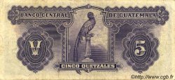 2 Quetzales GUATEMALA  1942 P.015a TB