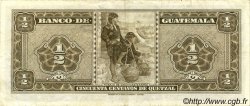 50 Centavos de Quetzal GUATEMALA  1967 P.051 TTB+