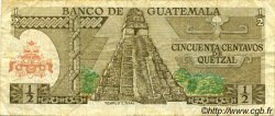 50 Centavos de Quetzal GUATEMALA  1977 P.058b TB