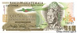 50 Centavos de Quetzal GUATEMALA  1981 P.058c NEUF