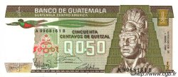 50 Centavos de Quetzal GUATEMALA  1986 P.065 NEUF