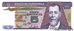 5 Quetzales GUATEMALA  1988 P.067 NEUF