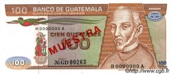 100 Quetzales Spécimen GUATEMALA  1983 P.071s SPL