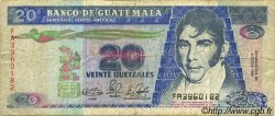 20 Quetzales GUATEMALA  1989 P.076 pr.TB