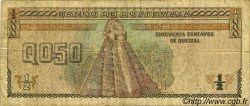 50 Centavos de Quetzal GUATEMALA  1992 P.079 pr.TB