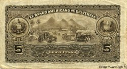 5 Pesos GUATEMALA  1917 PS.112b TTB+