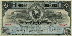 5 Pesos GUATEMALA  1905 PS.143b TTB