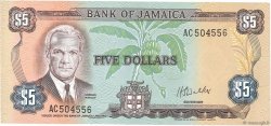 5 Dollars JAMAICA  1976 P.61b