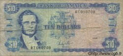10 Dollars JAMAÏQUE  1987 P.71b TB