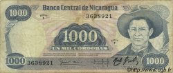 1000 Cordobas NICARAGUA  1984 P.143 TB+