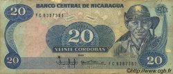 20 Cordobas NICARAGUA  1988 P.152 TB