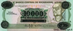 10000 Cordobas sur 10 Cordobas NICARAGUA  1989 P.158