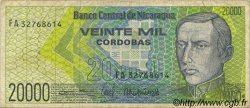 20000 Cordobas NICARAGUA  1989 P.160 pr.TTB
