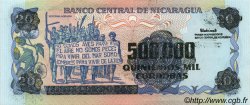 500000 Cordobas sur 20 Cordobas NICARAGUA  1990 P.163 NEUF