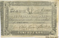 5 Pesos PARAGUAY  1861 P.014 TTB