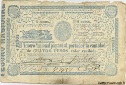 4 Pesos PARAGUAY  1865 P.024 B