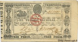 3 Pesos PARAGUAY  1868 P.031 SUP