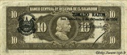 10 Colones SALVADOR  1934 P.078 TB+