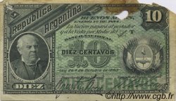 10 Centavos ARGENTINE  1884 P.006 B+