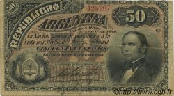 50 Centavos ARGENTINE  1884 P.008 TB