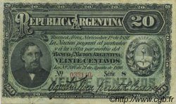 20 Centavos ARGENTINE  1891 P.211a TTB
