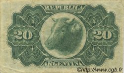 20 Centavos ARGENTINE  1891 P.211a TTB