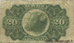20 Centavos ARGENTINE  1891 P.211b B+