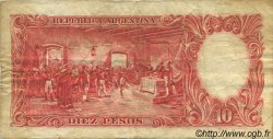 10 Pesos ARGENTINE  1954 P.270c TB