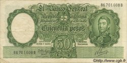 50 Pesos ARGENTINE  1955 P.271c TTB