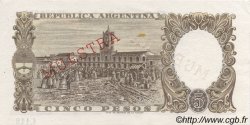 5 Pesos Spécimen ARGENTINE  1960 P.275s SPL