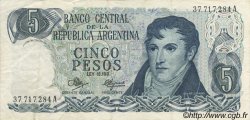 5 Pesos ARGENTINE  1971 P.288 TTB