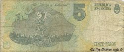 5 Pesos ARGENTINE  1992 P.341a B