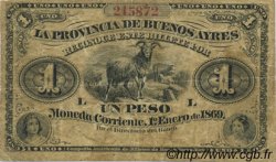 1 Peso ARGENTINE  1869 PS.0481a TB+