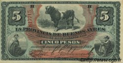 5 Pesos ARGENTINE  1869 PS.0483b SUP