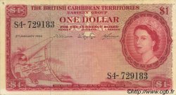 1 Dollar CARAÏBES  1964 P.07c SUP