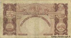 10 Dollars CARAÏBES  1956 P.10b B+