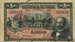 1 Peso CHILI  1919 P.015b TTB