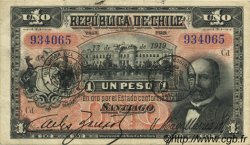 1 Peso CHILI  1919 P.015b SUP