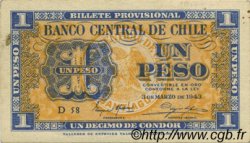 1 Peso - 1/10 Condor CHILI  1943 P.090d SUP