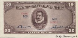 20 Pesos - 2 Condores CHILI  1947 P.093b pr.NEUF