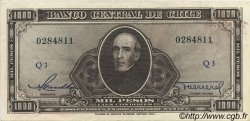 1000 Pesos - 100 Condores CHILI  1947 P.116 TTB+