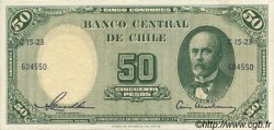 50 Pesos - 5 Condores CHILI  1958 P.121b SUP