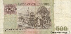 500 Pesos CHILI  1987 P.153b TTB