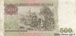 500 Pesos CHILI  1988 P.153b TTB
